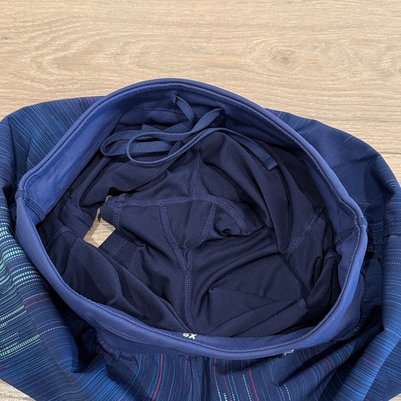 SENITA ATHLETICS Blue Multi Swift Mid-Rise Active Running Workout Shorts Size XS - Picture 5 of 6